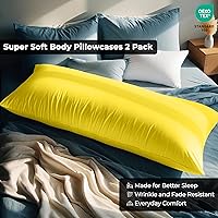 Vista 110 de Royale Linens Paquete de 2 fundas de almohada de tamaño estándar de 20 x 26 pulgadas, microfibra 1800, fundas de almohada de cama, resistentes a