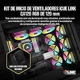 Corsair iCUE LINK QX120 RGB 120mm Magnetic Dome RGB Fans - Triple Fan Starter Kit with iCUE LINK System Hub - Black - 2