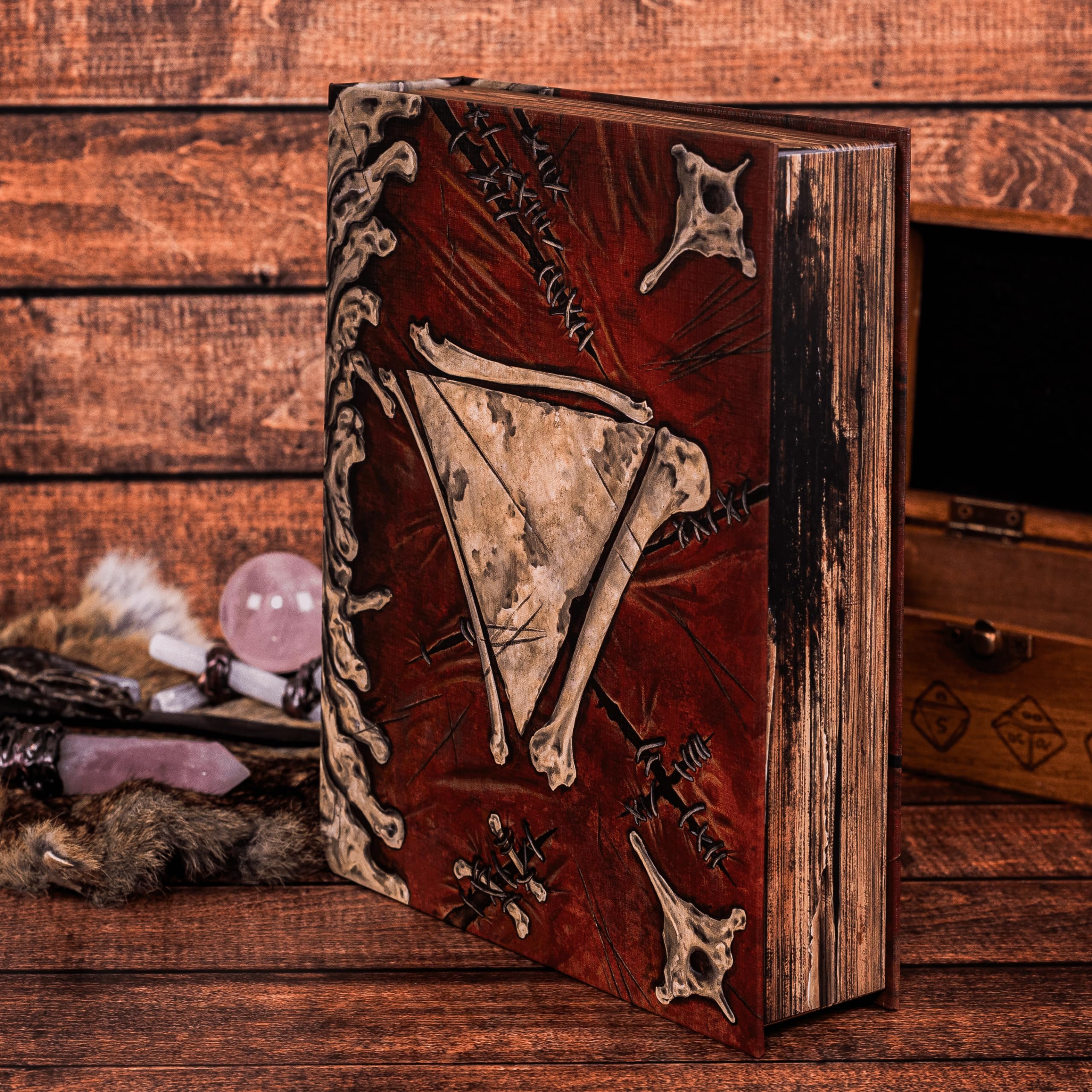 Juego de dados y caja de dados de 10 piezas con temática bárbara para almacenamiento y viajes o coleccionables para Dungeons & Dragons, Pathfinder o cualquier juego TTRPG