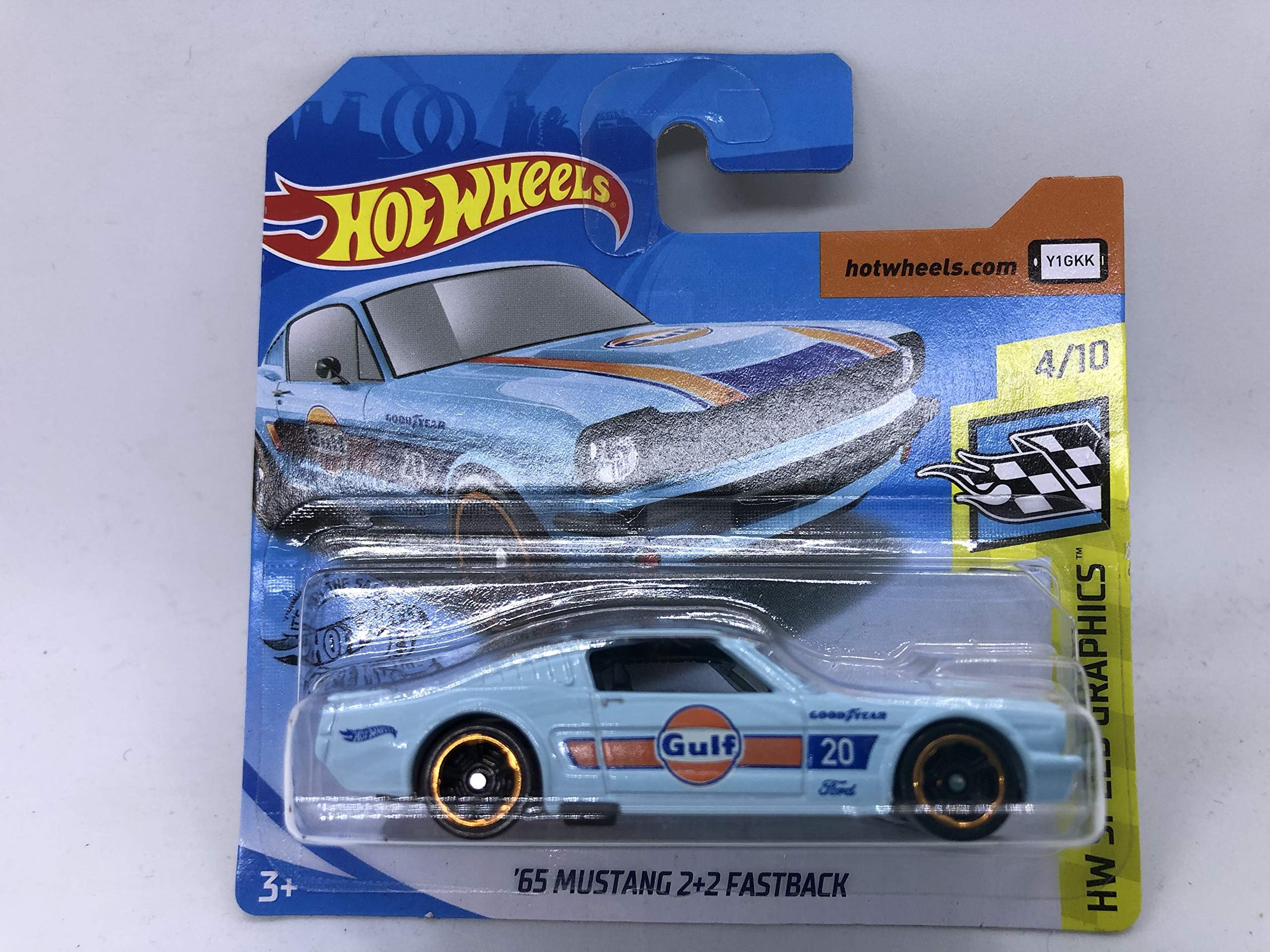 2020 65 Mustang 2+2 Fastback Blue 4/10 HW Speed Graphics 116/250 (Short Card)