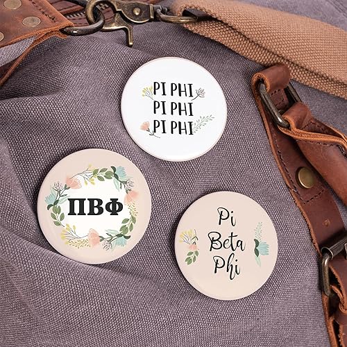 Vista 13 de Desert Cactus Pi Beta Phi Buttons Pin Sorority 3 Pieces of Variety Back Badge 2.25-inch