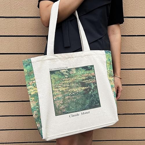 Miniatura 2 de BROADREAM Bolso de lona con cremallera y bolsillo interior