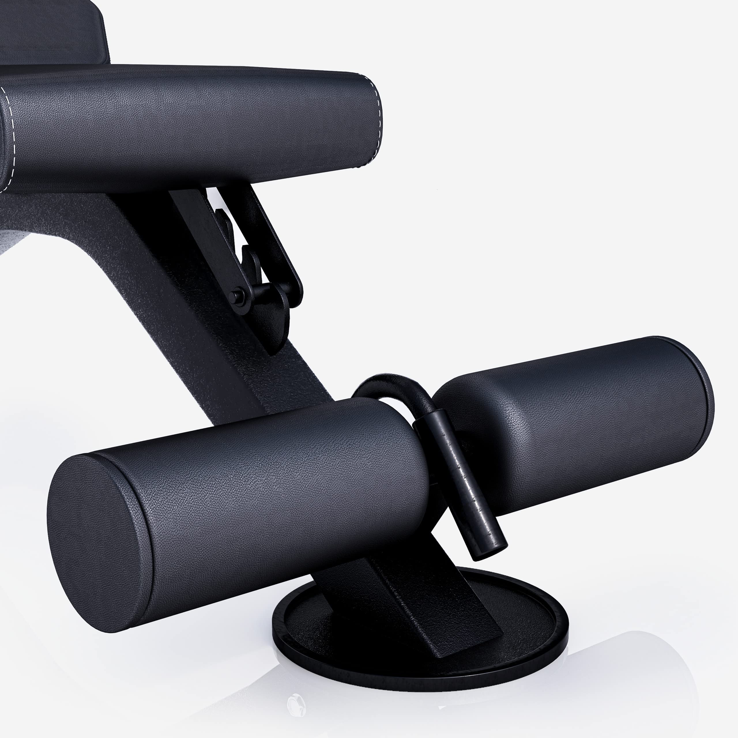 GORILLA SPORTS® Banc de Musculation - Pliable, Inclinable, Réglable en 8 Positions, Max. 400kg, Noir - Banc d'Haltérophilie, Multifonction, pour Complet du Corps, Entraînement, Abdominaux, Fitness