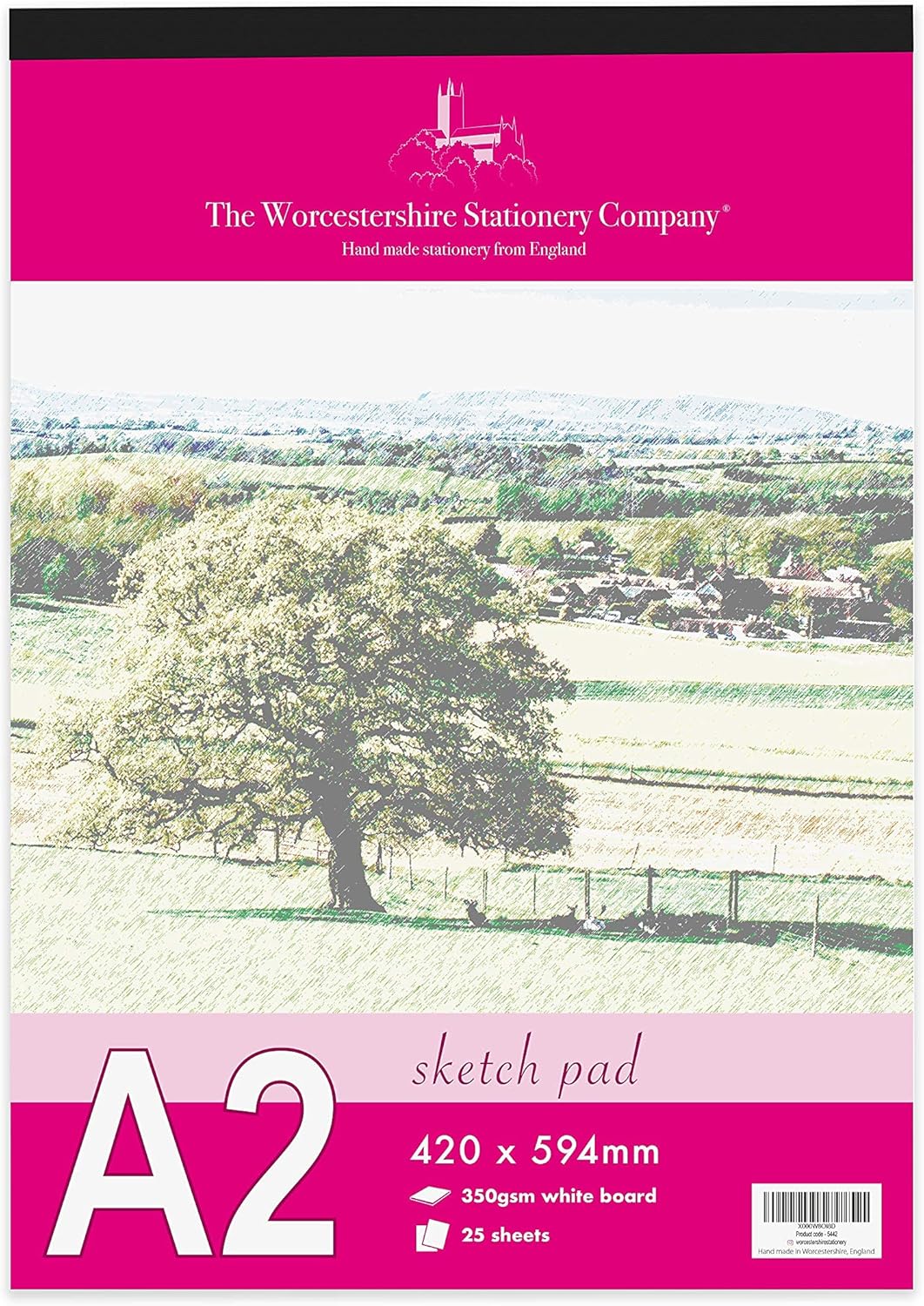 Artists Premium A2 Sketch pad, 25 Sheets (50 Pages) of