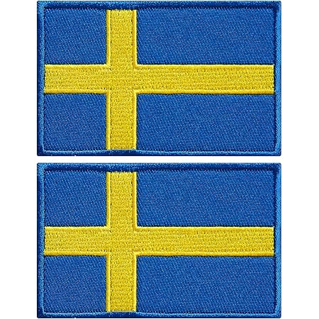 Achtergrond Met Zweedse Vlag. Zweden Vlag Op Een Metalen Achtergrond