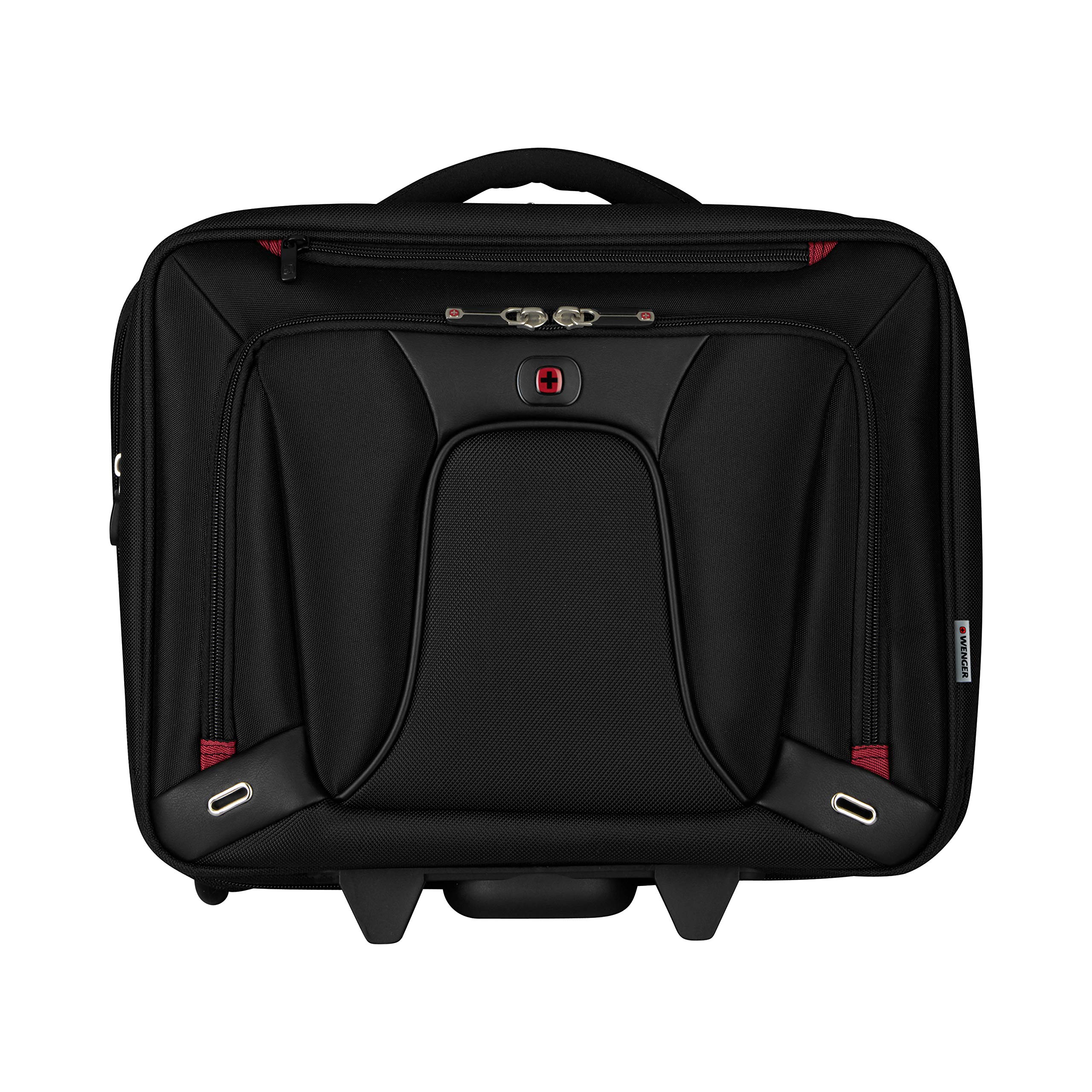 WENGER Transfer Porte-Documents, Sacoche à roulettes pour Ordinateur Portable 16 Pouces, Tablette Tactile 10 Pouces, 20 l, Femmes Hommes, Bureau Affaires Uni École, Noir, 600664