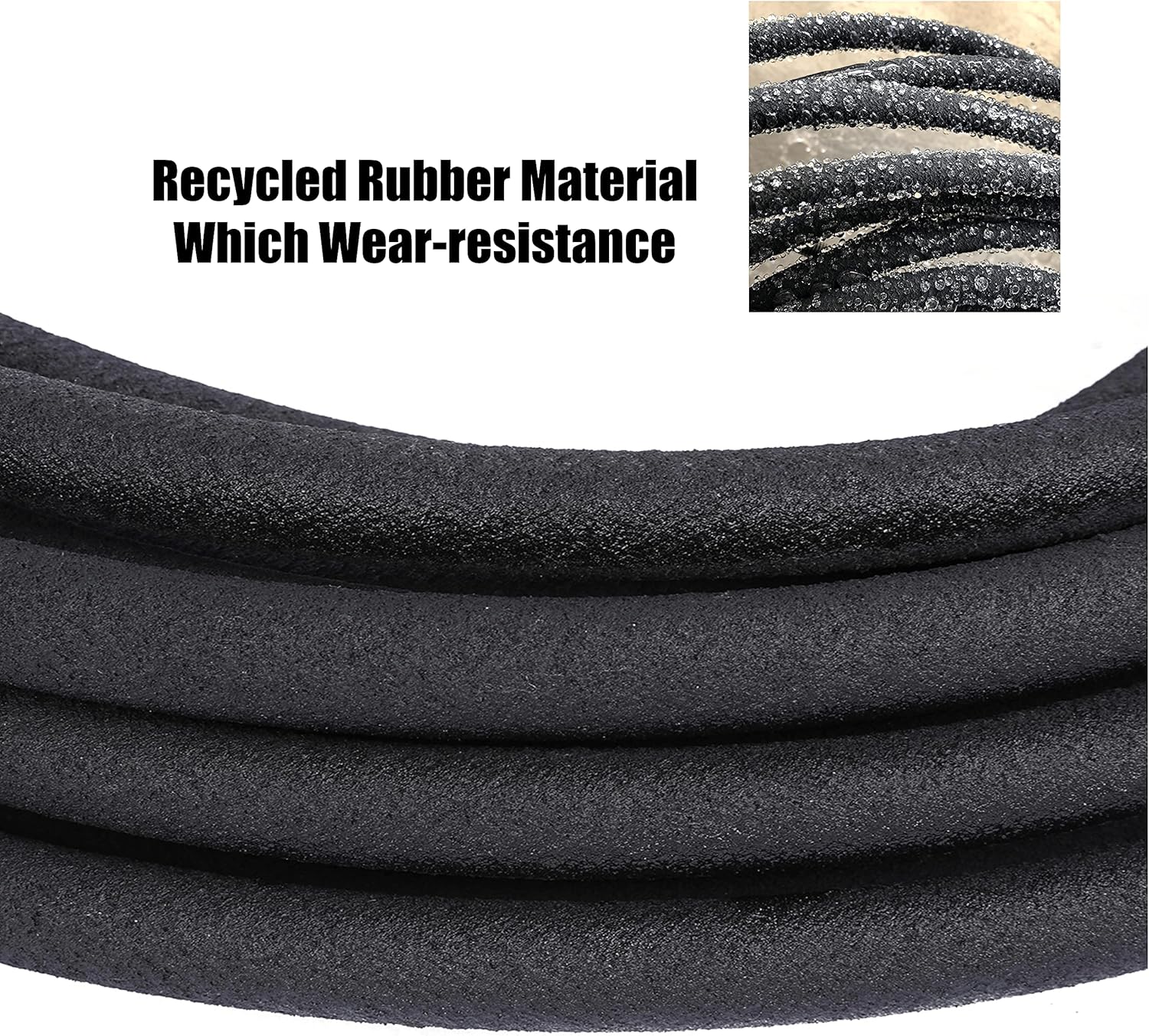 AEACUS Soaker Hose 1/2 inch x 50FT,Garden Hose With Fittings,Heavy Duty Soaker Hose-Saves 70% Water For Lawn(50FT).