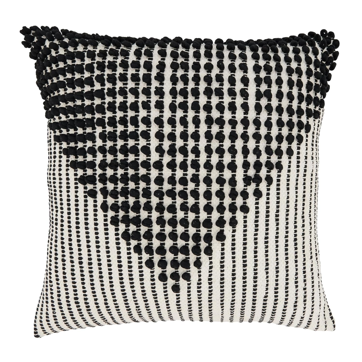 SARO LIFESTYLE Woven Diamond Pattern Throw Pillow Cover