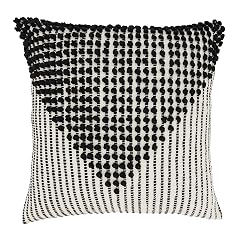 SARO LIFESTYLE Woven Diamond Pattern Throw Pillow Cover