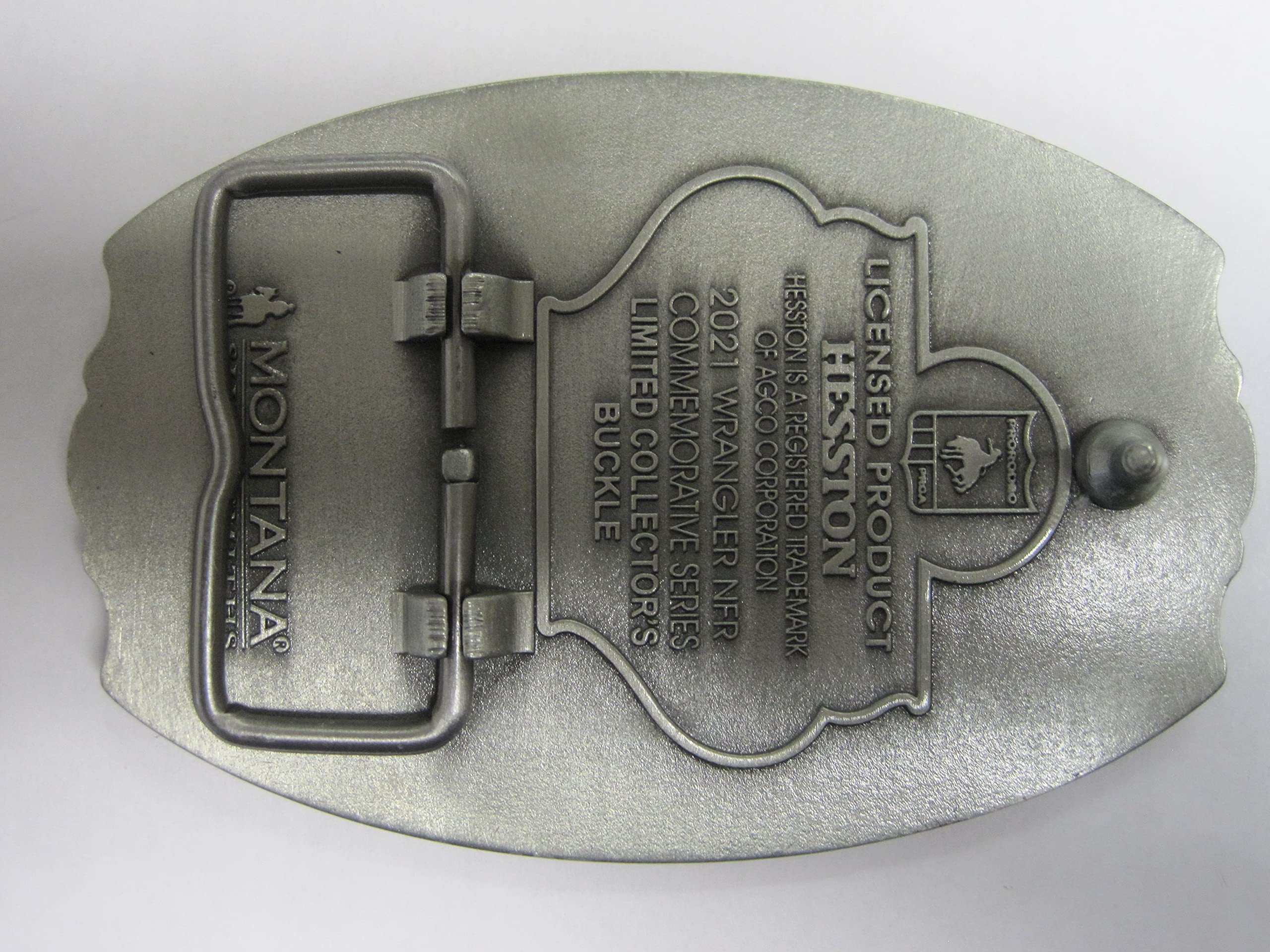 Hesston 2021 National Finals Rodeo NFR Adult Belt Buckle 4 1/8