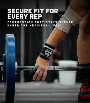 Gymreapers Sweat-Wicking Wrist Sweatbands Breathable Cotton-Blend Athletic Wristbands for Gym, Tennis, Basketball, Running Non-Slip, Durable Workout & Training Gear