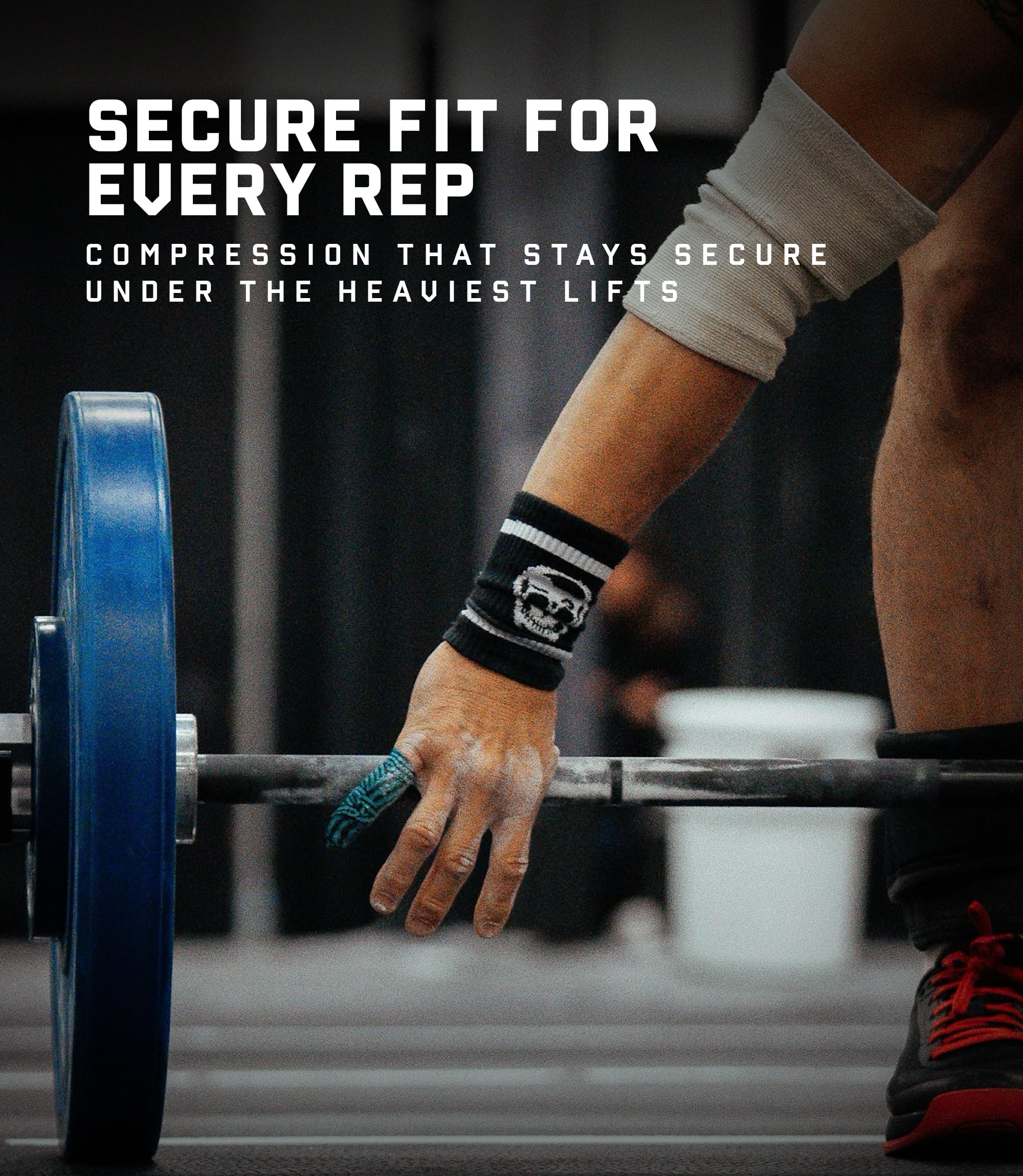Gymreapers Schweißableitende Handgelenk-Schweißbänder – atmungsaktive Baumwollmischung, athletische Armbänder für Fitnessstudio, Tennis, Basketball, Laufen – rutschfeste, langlebige Workout- und