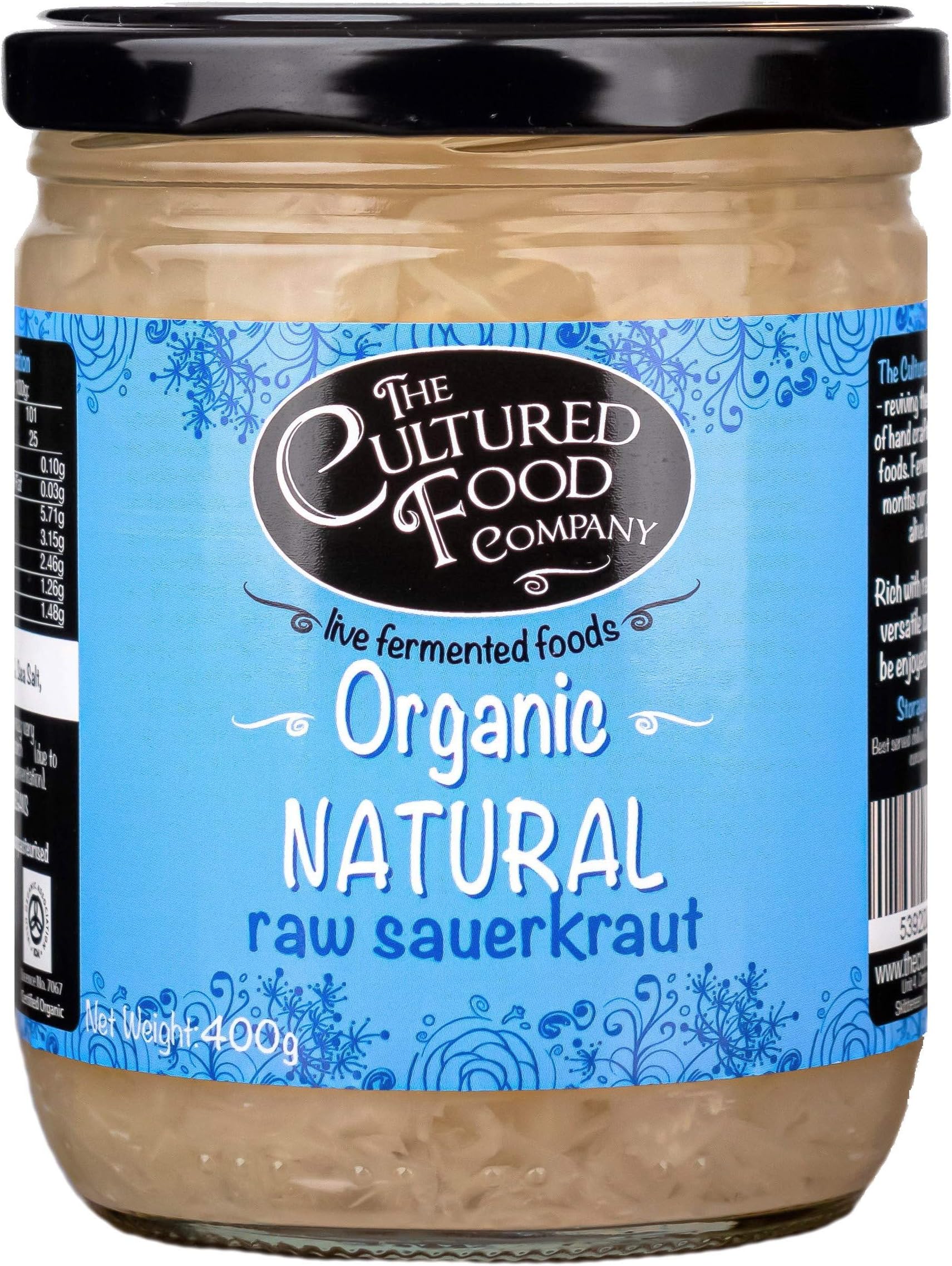 Natural Raw Sauerkraut, Organic, 400g