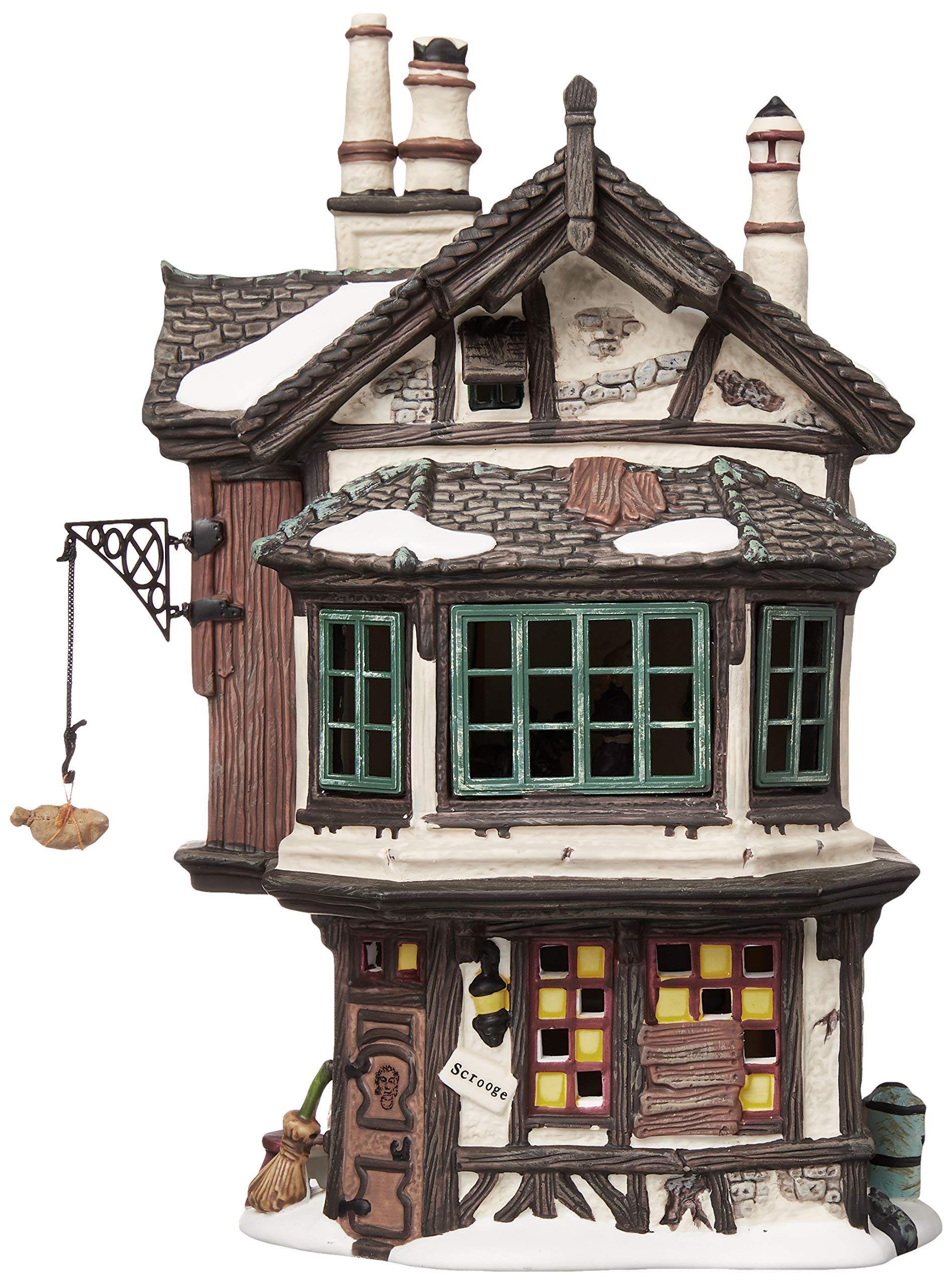 Piatto fondo in porcellana con decoro gru multicolore Azel | Maisons du