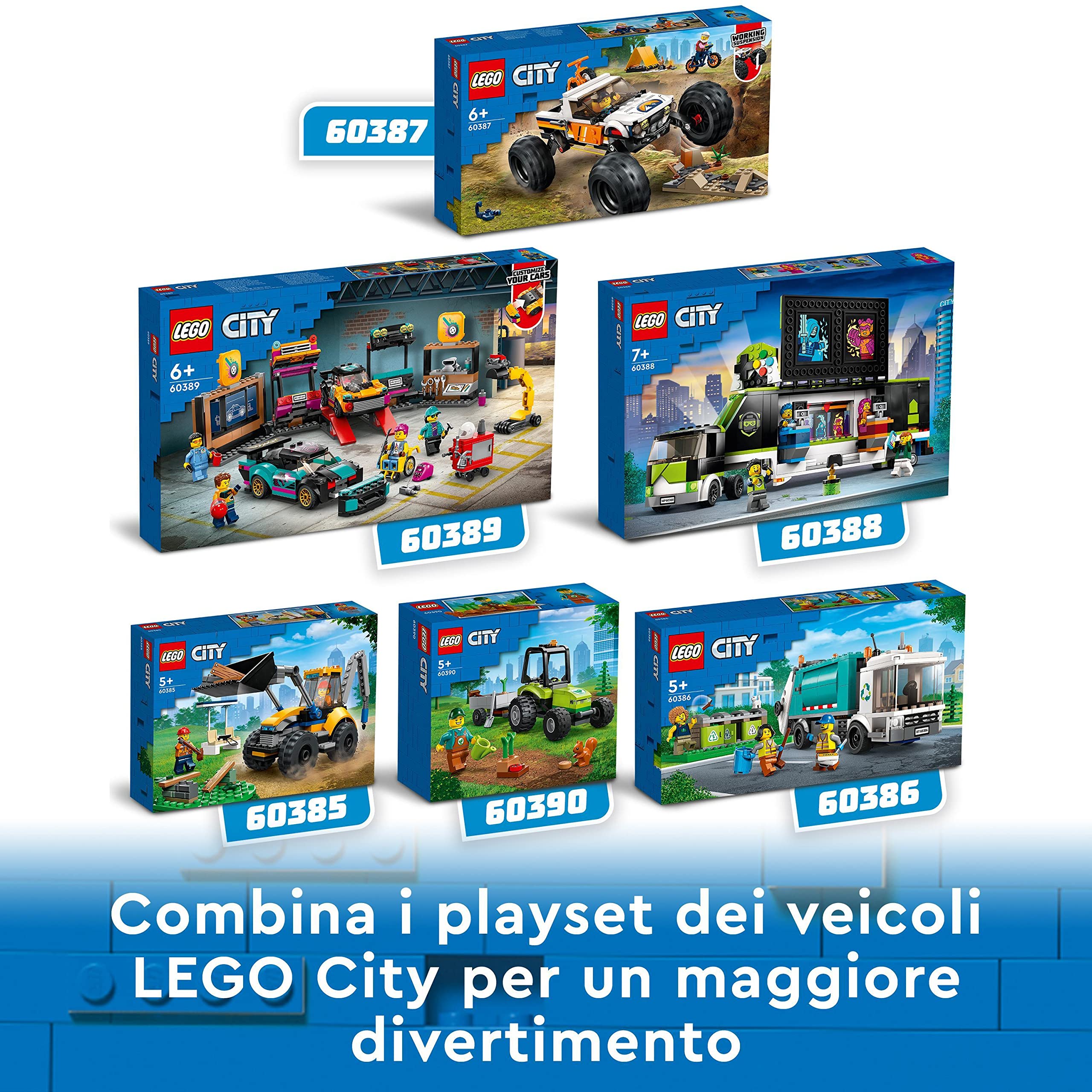 LEGO 60388 City Camion Dei Tornei Di Gioco, Set Con Veicolo Giocattolo Per I Fan Dei Videogiochi E Di ESport, Idee Regalo Per Bambini E Bambine