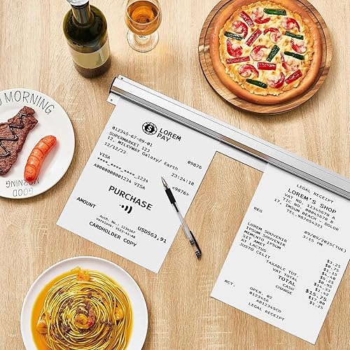 Miniatura 7 de Irenare Soporte para billetes para restaurantes de 364860 pulgadas, soporte para pedidos de boletos, estante de exhibición para cocinas comerciales,