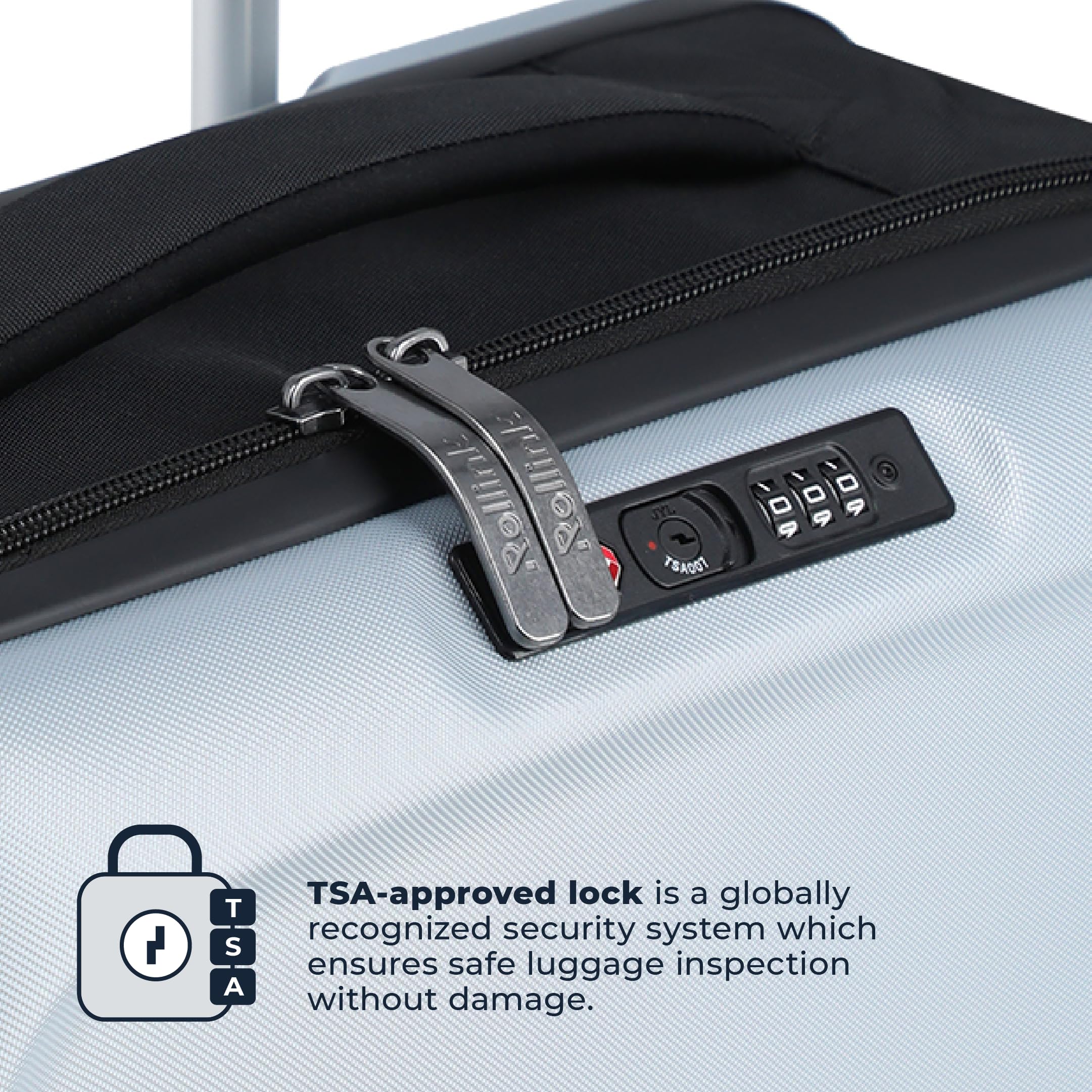 Rollink Flex Light - Maleta plegable (75% de ahorro de espacio), ultraligera (solo 2,45 kg), 4 ruedas, 55 x 40 x 20 cm, ideal para viajes y viajes de negocios, plata, Carry-On, Estuche rígido