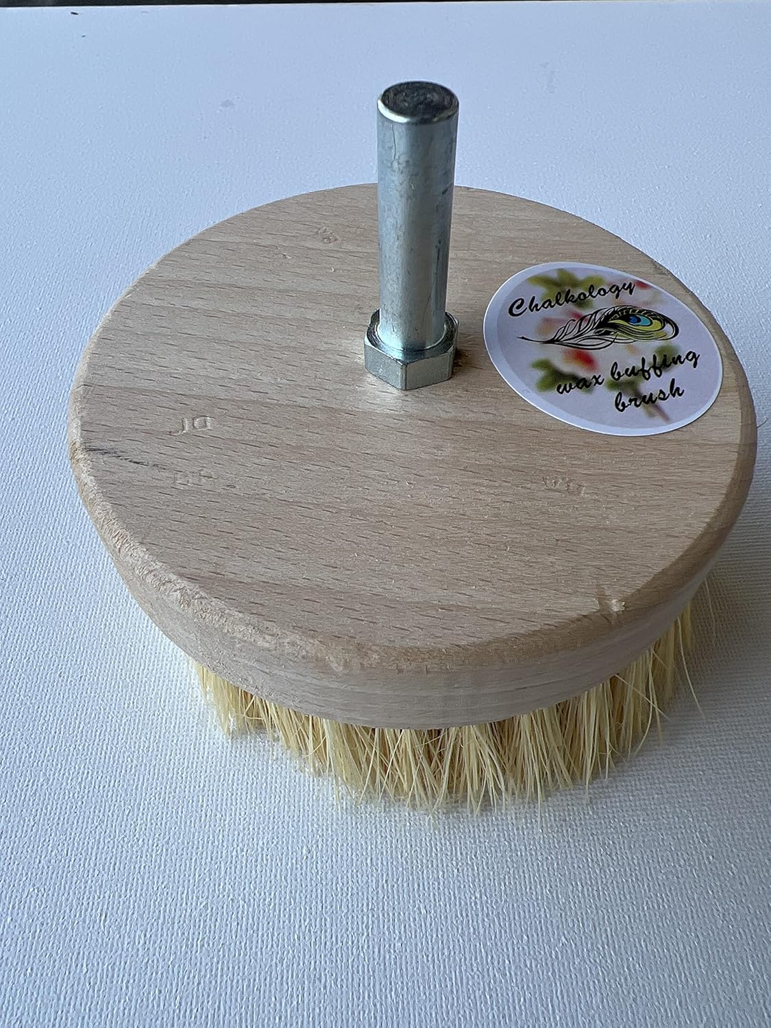 Wax Buffing Brush Drill, 4" Wide Chalk and Wax Buffing Brush. Best Buffing Chalk paint wax buffer. Drill Attachment.