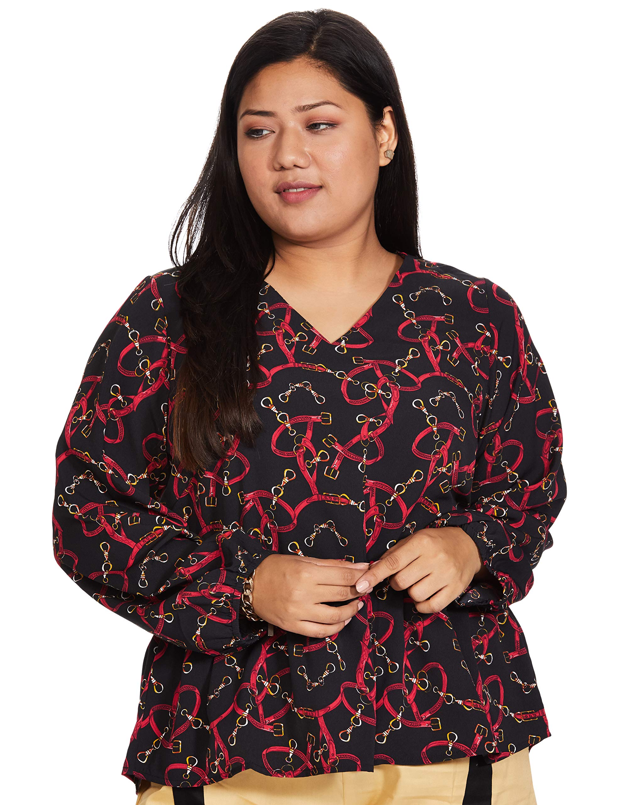 SafanaWomen's Regular Fit Top