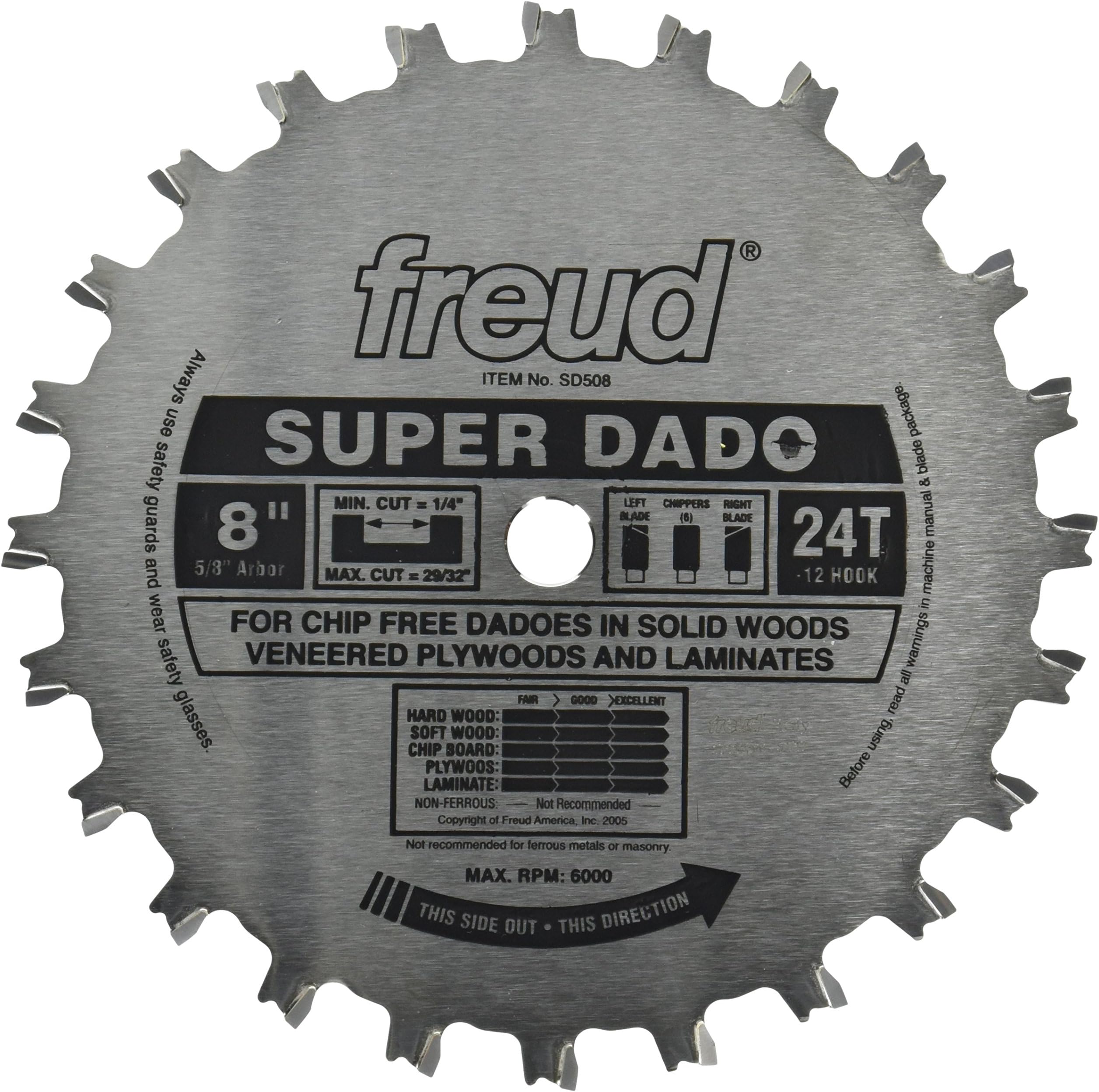 Freud 8X24 X 5/8 Right Outside Blade