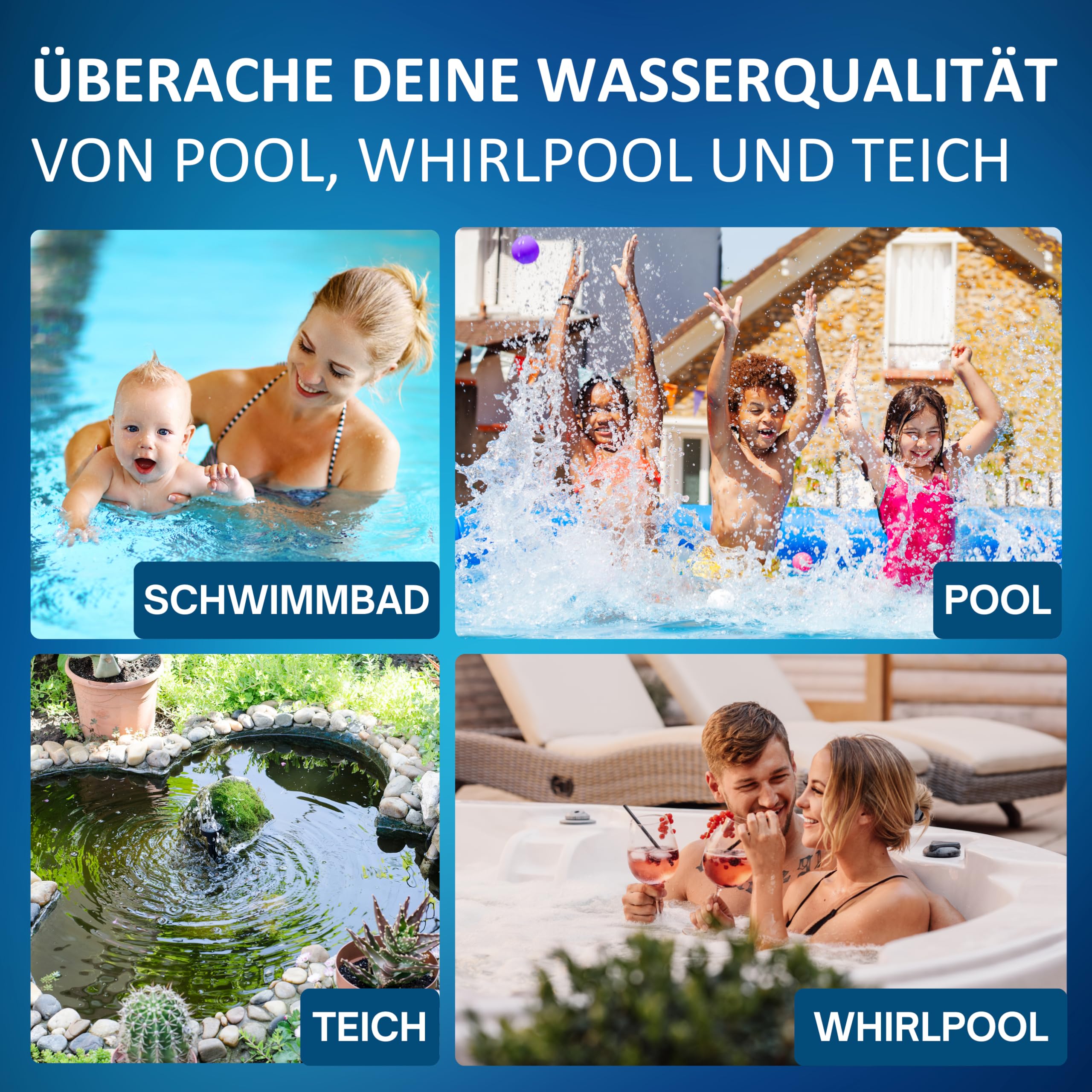 PoolLAB 2.0 Special Edition inkl. 140 Testtabletten - Wassertester für Pools (Photometer) Bluetooth WLAN Pooltester Messgerät Chlor pH-Wert Phenol Red Alkalinity M Cyanursäure