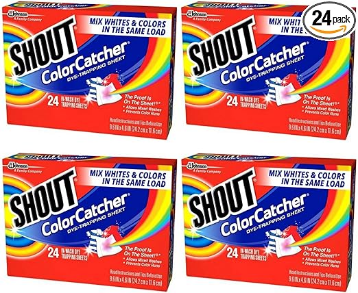 Shout Color Catcher 24Count Pack of 4