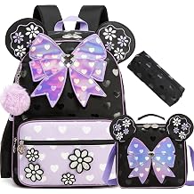 Backpack for Girls 16" Backpacks for Girls for School Sequin Backpack with Lunch Box for Elementary Students