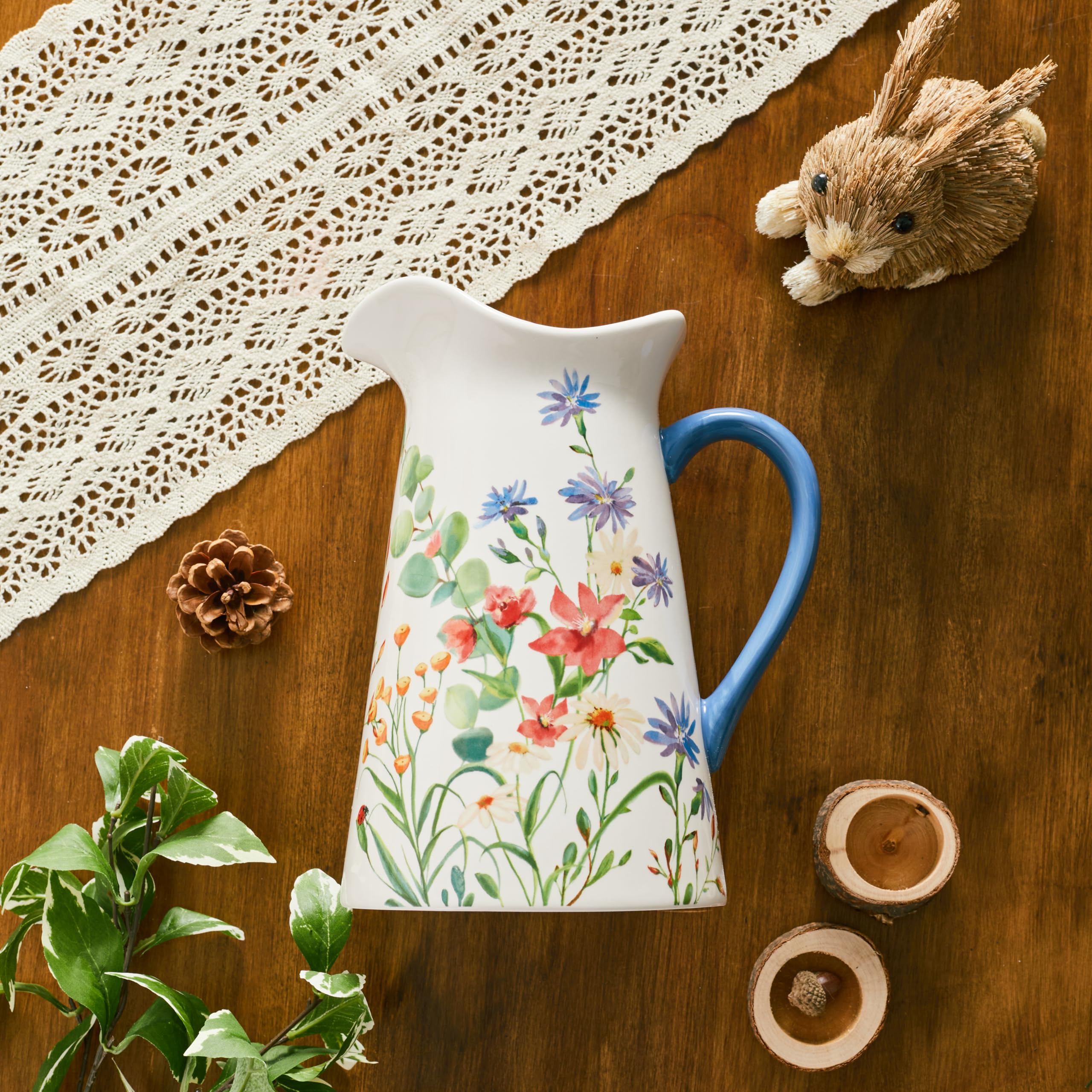 Amazon.com: Bico Summer Provence Ceramic 2.5 Quarts Pitcher with