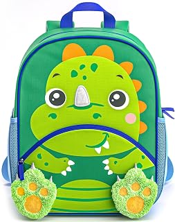 Dinosaur Toddler Backpack | Back to School | Preschool Backpack For Kids | Kindergarten Book Bag | Small, Little, Mini Size Designed for Boys & Girls Ages 2, 3-5+ Year Olds