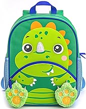 Move2Play, Dinosaur Toddler Backpack | Toddler Size | Back to School | Preschool Backpacks For Kids | Kindergarten Book Bag | Small, Little, Mini Size | Designed for Boys & Girls Ages 2, 3-5+ Year Olds