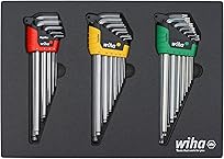 Wiha 66979 35 Piece ErgoStar L-Key Tray Set - Hex Metric, Hex SAE, Torx