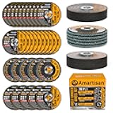 AMARTISAN 30-Pack Angle Grinder Wheels & Flap Discs 4-1/2