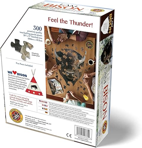 Miniatura 3 de Madd Capp Rompecabezas - I AM Bison - 300 piezas - Rompecabezas en forma de animal