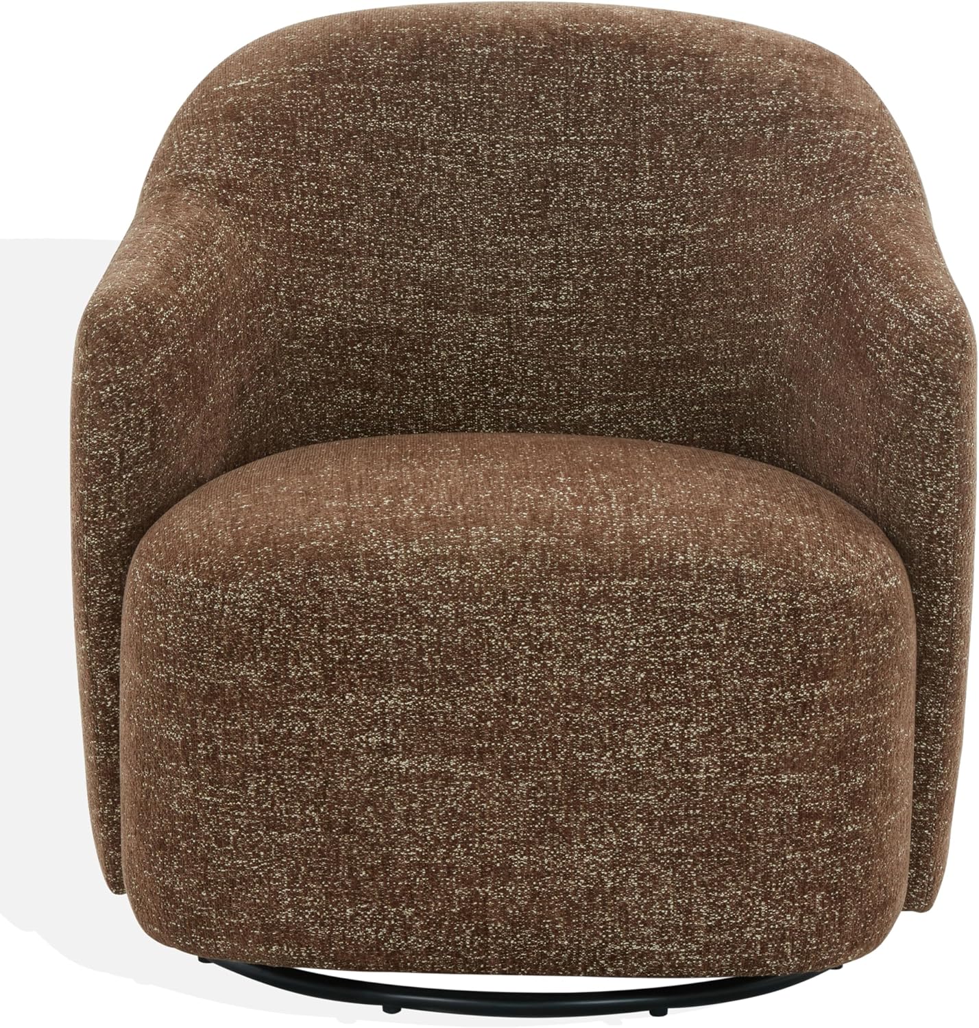 SAFAVIEH Couture Collection – Peitra Dark Brown Chenille Accent Chair, Fully Assembled Upholstered Chair (SFV4846D)