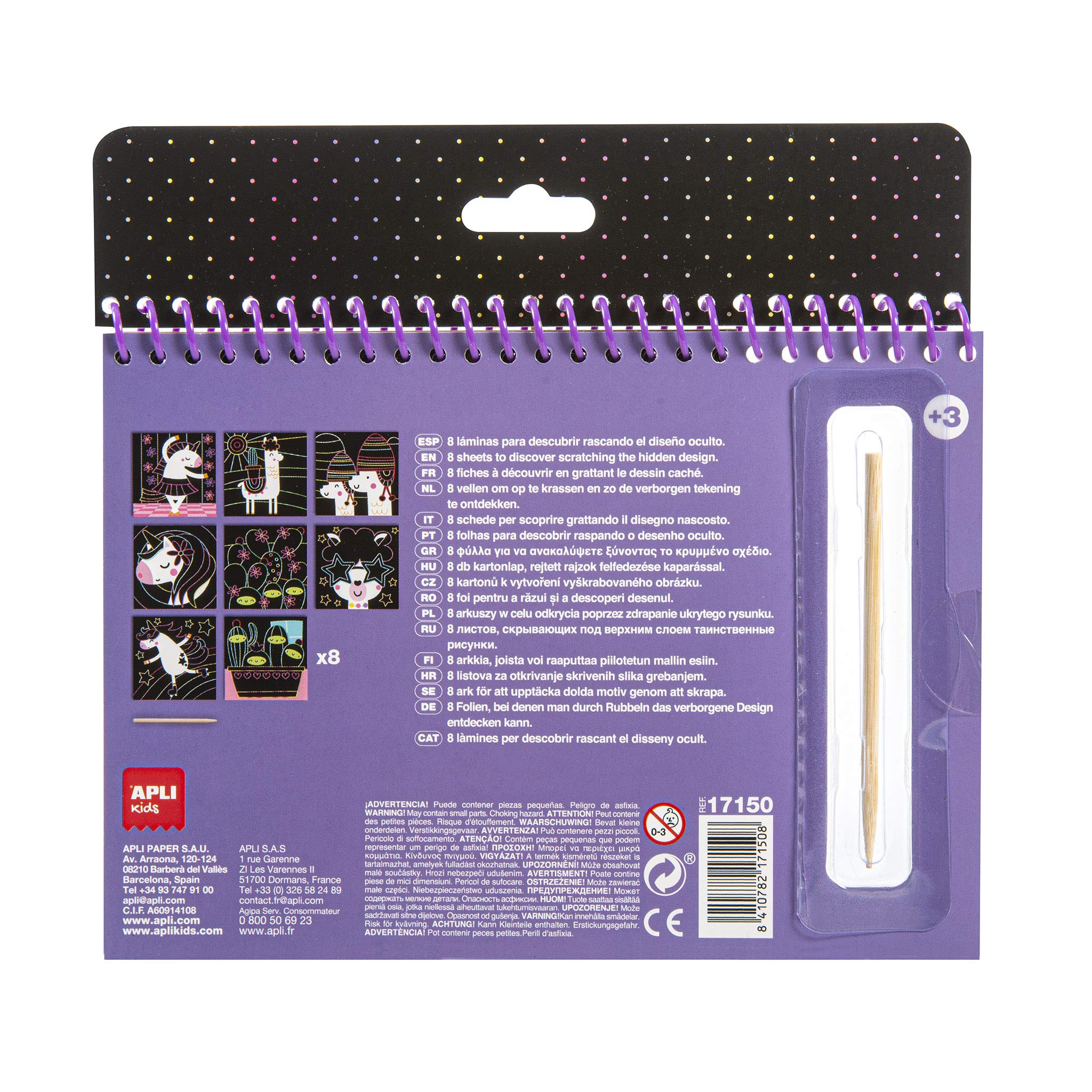 Kit Image à Gratter – Loutre En Or, 20x25 Cm, Avec Stylo Et Modèle – Activité Créative Enfants Et Adultes
