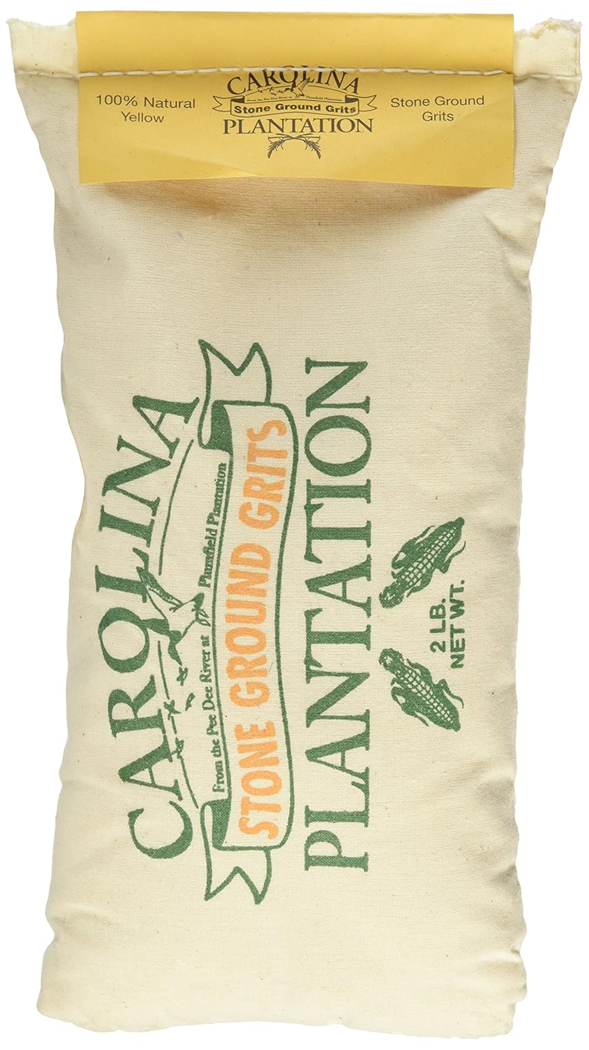 CAROLINA PLANTATION Stone Ground Yellow Grits, 32 OZ Breakfast Grits Everything