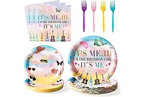 Tik Tok Party Plates and Napkins (24 Guests)