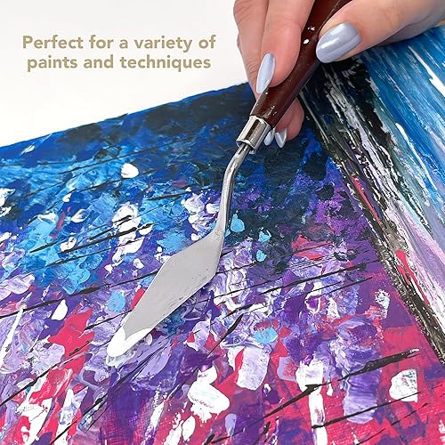 Miniatura 7 de ArtSkills Lienzos estirados para pintura, suministros de pintura en lienzo de 11 x 14 para artistas, paquete de 6 unidades