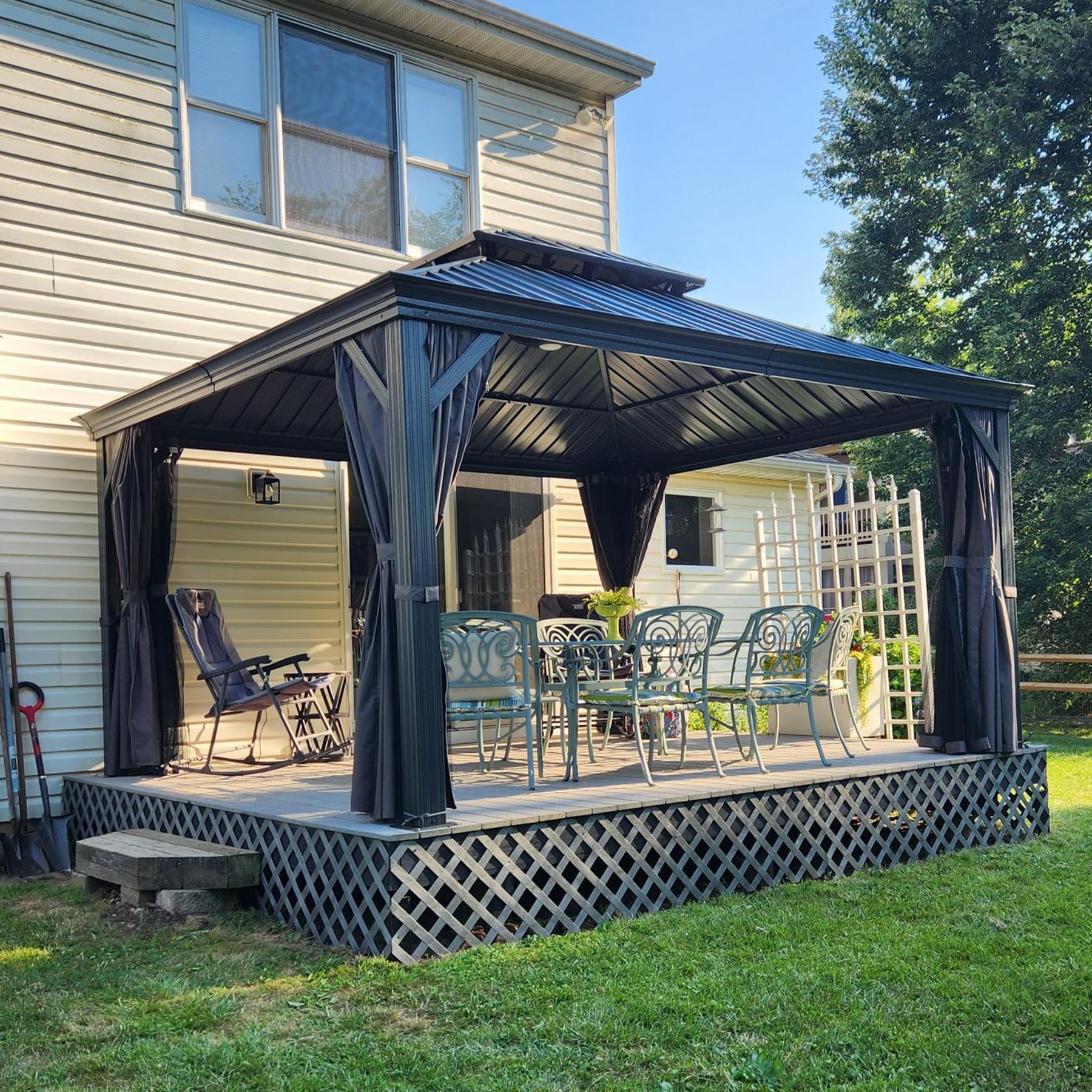 Nice Metal Gazebos 5 Home Depot Hardtop Gazebo