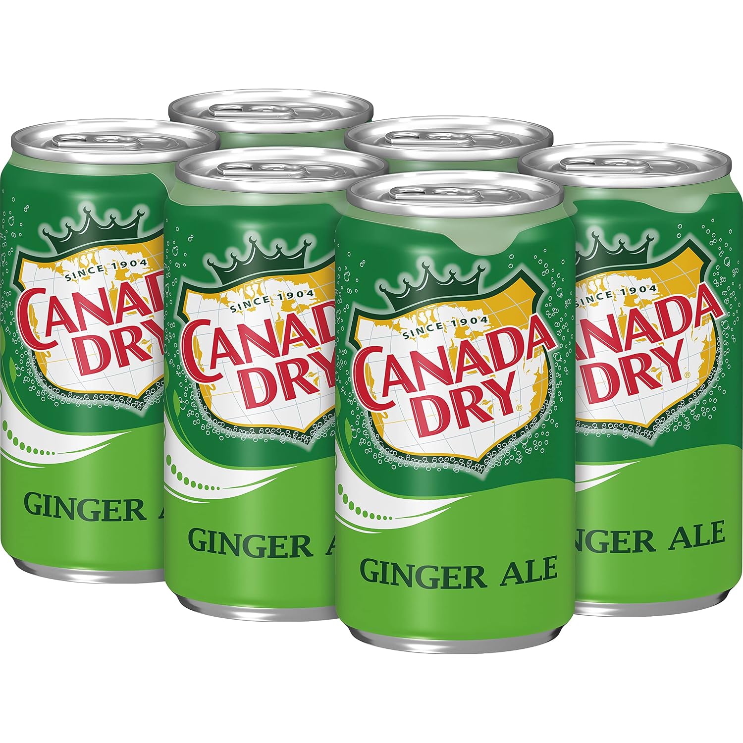 Canada Dry Ginger Ale, 7.5 Fl Oz Cans, 6 Pack