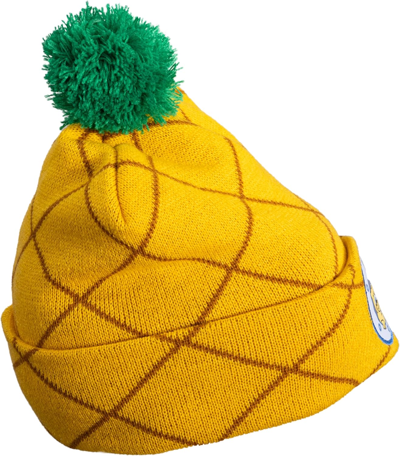 Mad Engine Spongebob Squarepants Pineapple House with Pom Cuffed Beanie Hat Multicolor - Image 4