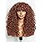GORGIUS Veralux Blend Shaggy Haircuts Curly Wig with Bangs Ginger Brown Wigs Crafted with Style-Archive Technology: Premium Fiber & Remy Human Hair Blended, Realistic Look with True Scalp