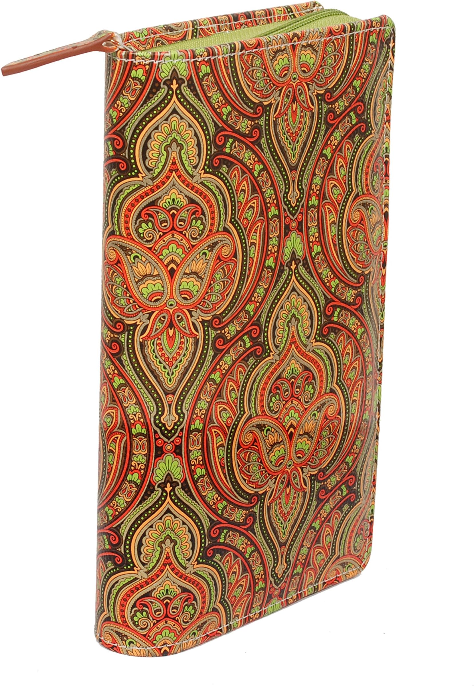 sukeshcraft RFID Safe Wallet for 6 Passports,3 Credit Card,3 Membership Card,6 I.D.Cards,4 Slip in Pocket (Light Green)