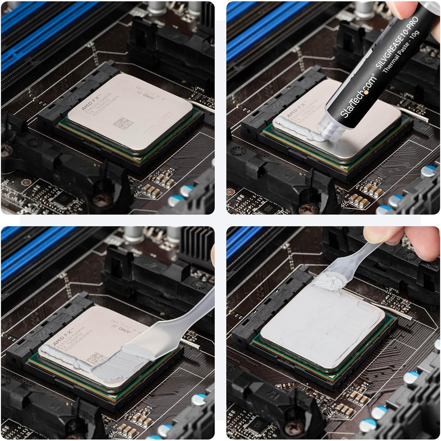 StarTech Thermal Paste 10g, 14.5W/mK, Includes Spreader (SILVGREASE10-PRO)
