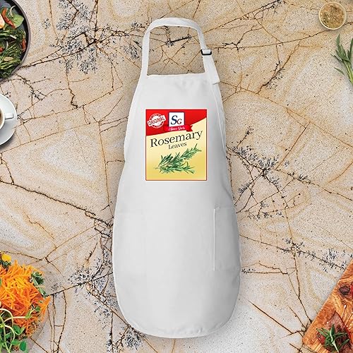 Miniatura 9 de Delantal de cocina con temática de especias, impermeable, ajustable, para cocinar y hornear, varios colores y diseños