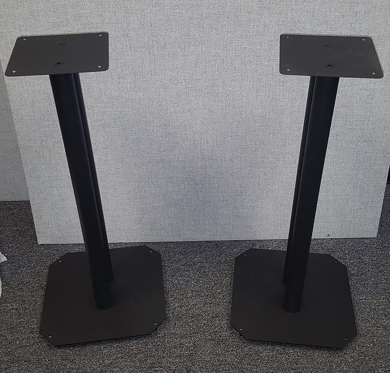 Vega A/V Systems 24” Heavy Duty, Steel Speaker Stands Fillable For
