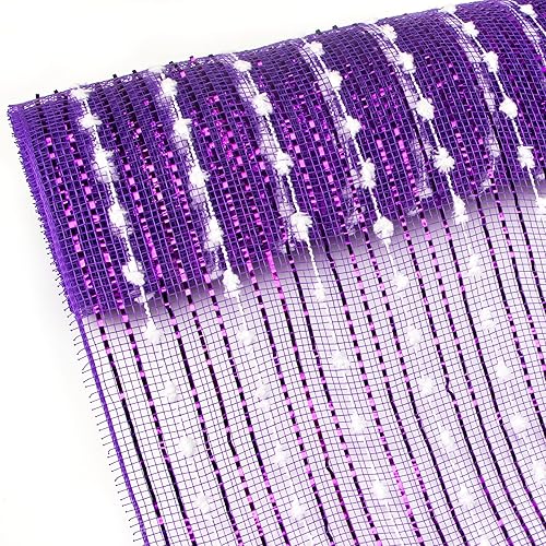 Miniatura 3 de Ribbli Cinta de malla metálica dorada champán, lámina de lujo y tira de purpurina para árbol de Navidad, corona, guirnaldas de boda, 10 pulgadas x