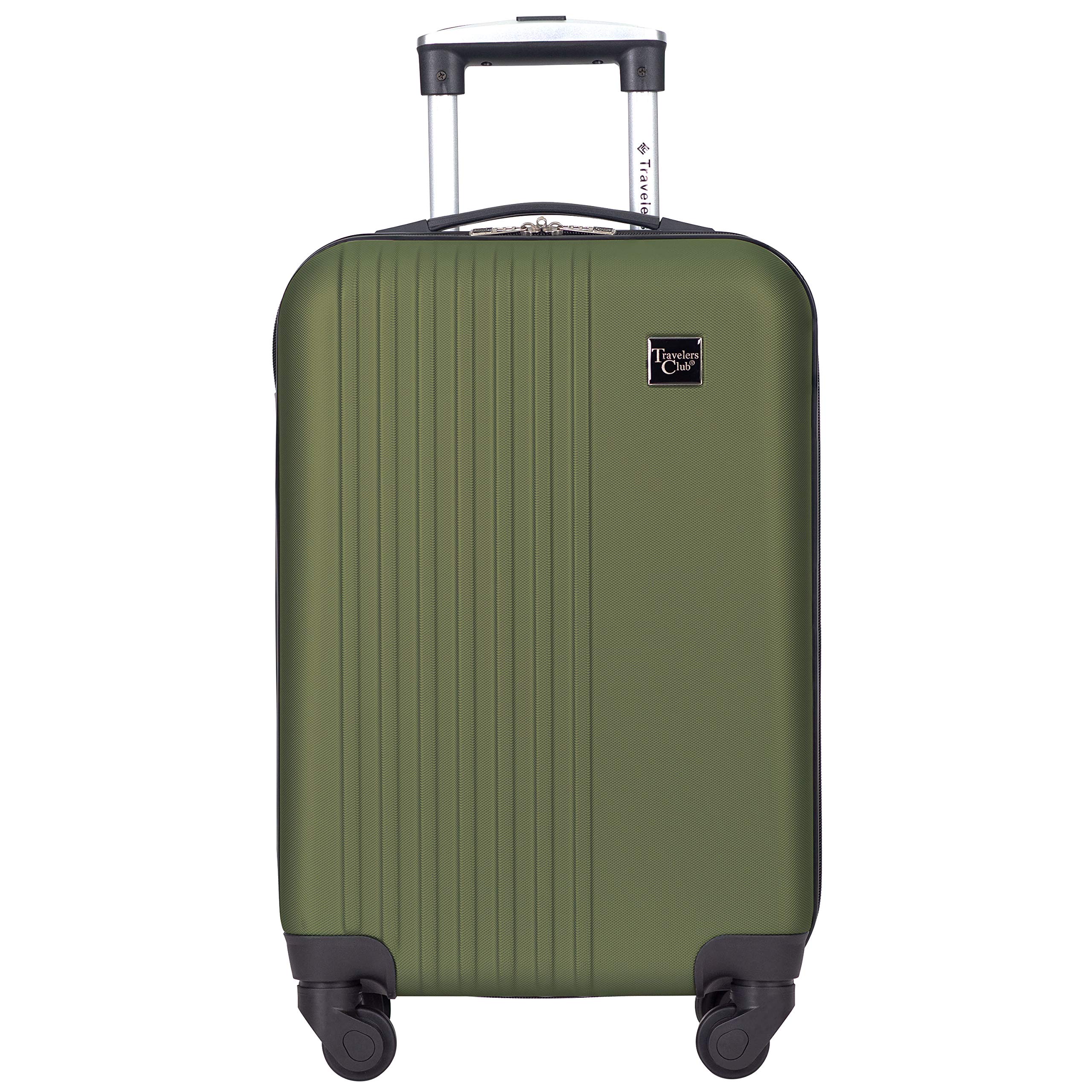Travelers Club Cosmo Hardside Spinner Luggage, Fern Green, CarryOn 20