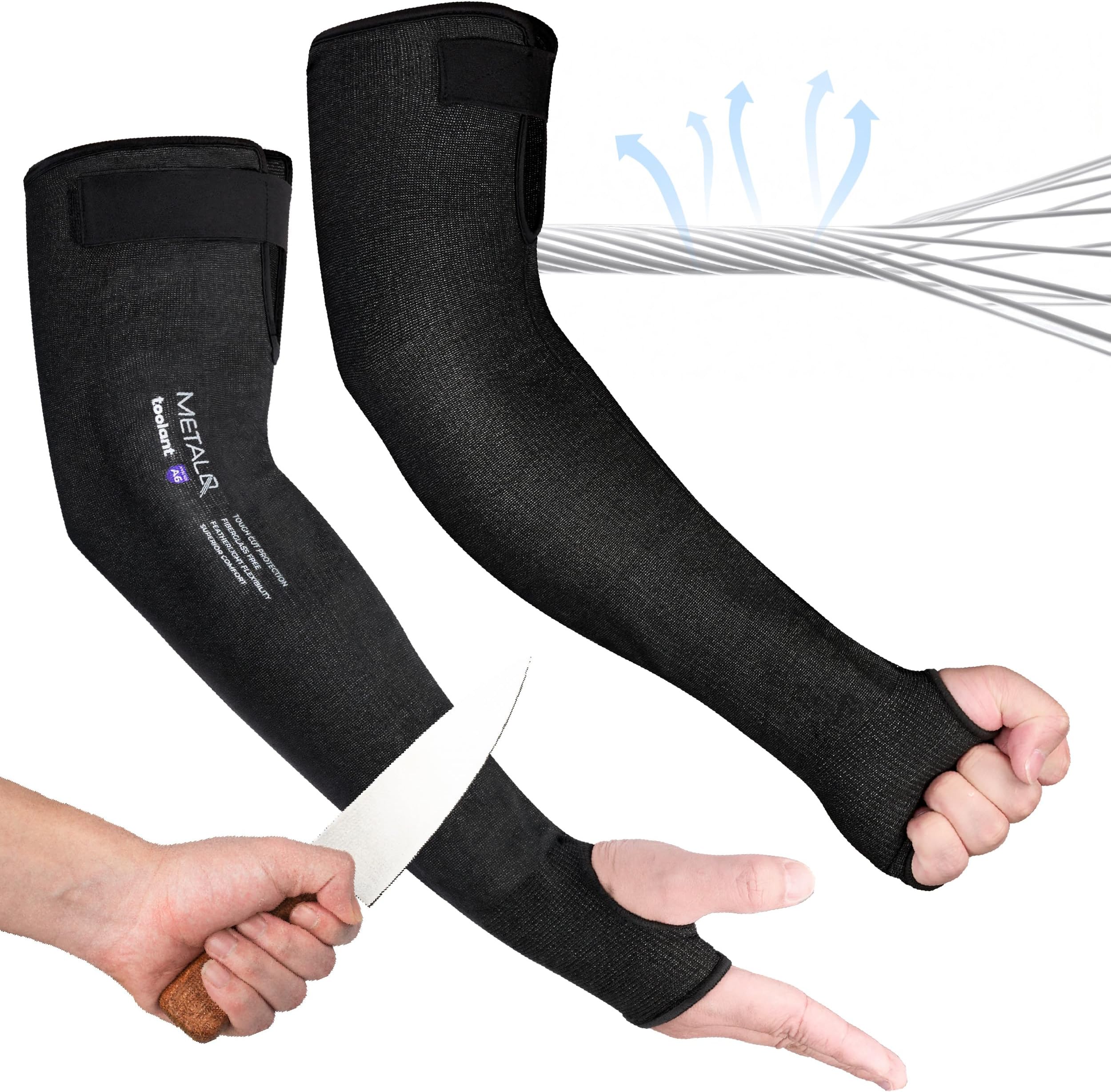 toolant Ultra-Comfort Cut Resistant Sleeves for Gardening & Welding
