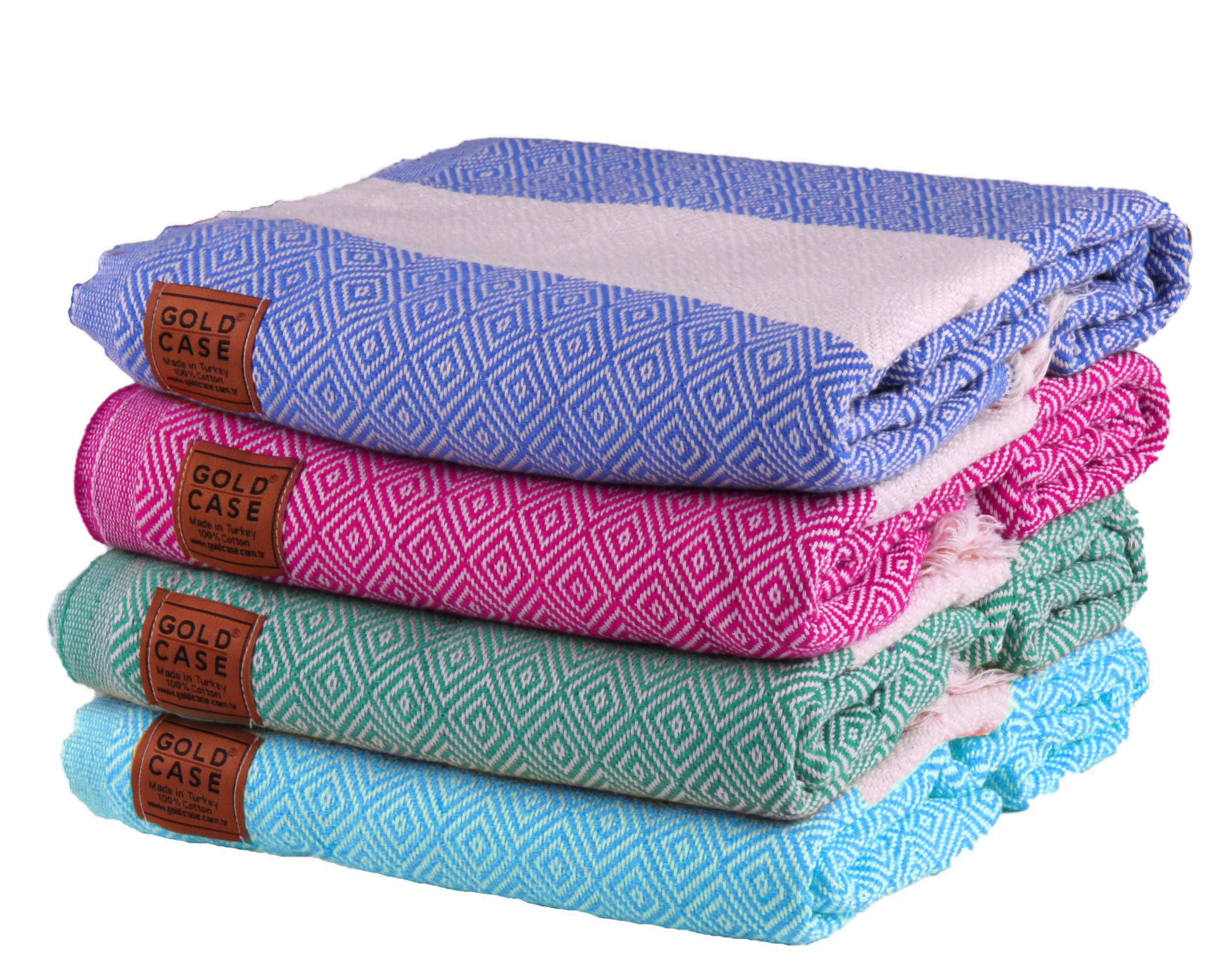 Buy Gold Case Set of 4 XXL and Thick Hermes Turkish Cotton Bath Beach  Hammam Towels Peshtemal Towel Throw Blanket (Multi 5) Online at Low Prices  in India - Amazon.in